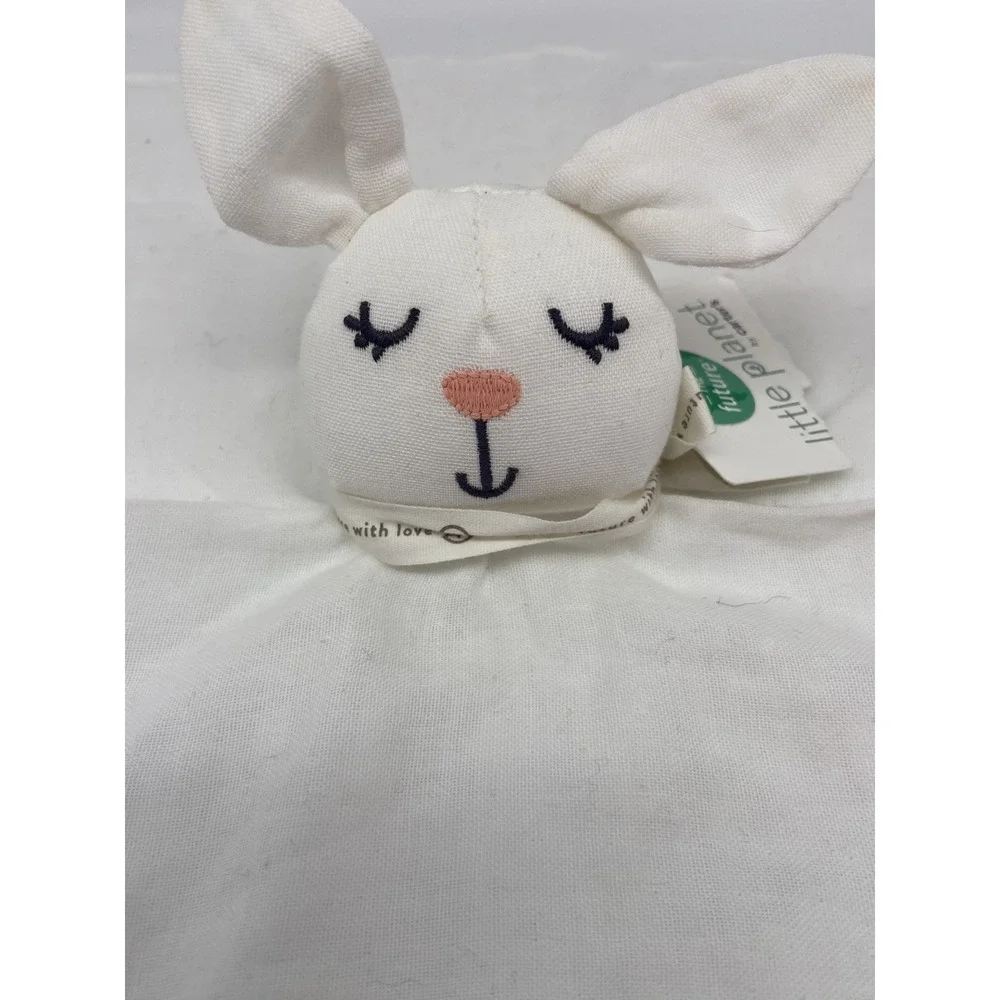 NWT‎ Carter's Little Planet Lovey Baby Organic Cotton Bunny Muslin Plush Blanket